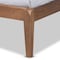 Baxton Studio Edmond Grey Upholstered and Ash Walnut Wood Full Size Platform Bed 164-10665 - alternate 5